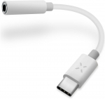 FIXED Link Adapter USB-C to 3.5mm jack, White