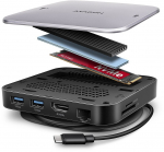 Axagon HMC-UFO USB-C Hub 9in1 10Gbps HDMI M.2 NVMe