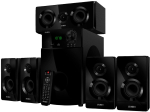 Speakers SVEN HT-210, black (125W, Bluetooth, Optical, Coaxial, FM, USB/SD, Display, RC unit)