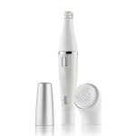 Braun | Face Epilator and facial cleansing brush | SE810 | Wet & Dry | White/Silver