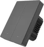 Smart Matter over WiFi wall switch SONOFF M5-2C-80 (2-channel, for frame, graphite)