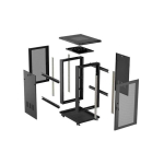 Lanberg FF01-6818-23B rack cabinet 18U Freestanding rack Black