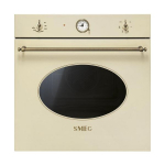 Ahi smeg Colonial, 70 l, 6 progr, kreem, furnituur: messing