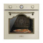 Ahi Smeg Cortina, 65 l, A, p&uuml;rol&uuml;&uuml;s, pitsakivi, kreem/messing