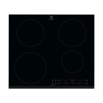 Pliidiplaat Electrolux, 4 x induktsioon, 60 cm, Hob2Hood, must, faasitud esiserv