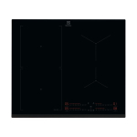 Pliidiplaat Electrolux, 4 x induktsioon, 60 cm, faasitud esiserv, must