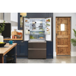 Haier FD 83 Serie 7 HB18FGSAAA Fridge-freezer, double-opening 539 l E Silver, Titanium