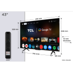 TCL P7K 43P7K TV 109.2 cm (43") 4K Ultra HD Smart TV Wi-Fi Metallic 430 cd/m&sup2;