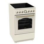 Gorenje GECS5B70CLI Freestanding cooker Electric Ceramic hob Beige
