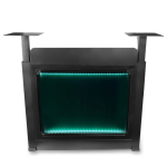 DNA Professional DJ BOOTH BK - DJ booth with illuminated RGB LED panel (black)
