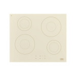 Pliidiplaat Smeg, 4 x induktsioon, 60 cm, l&otilde;igatud serv, kreem