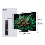 TCL 50C7K TV 127 cm (50") 4K Ultra HD Smart TV Wi-Fi Metallic 2000 cd/m&sup2;