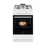 Gaasipliit Electrolux, 50 cm, 4 x gaas, gaasiahi, valge