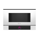 Mikrolaineahi Bosch, integreeritav, 21 l, 900 W, valge