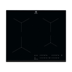 Pliidiplaat Electrolux, 4 x Induktsioon, 60 cm, Hob2Hood, must, faasitud esiserv