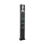 Single post for STAG EV charger with socket