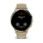Garmin 010-02785-55 smartwatch / sport watch 3.05 cm (1.2") AMOLED 41 mm Digital 390 x 390 pixels Touchscreen Gold Wi-Fi GPS (sa