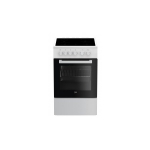 Beko FSS57000GW cooker Freestanding cooker Ceramic Black, White A