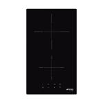 Pliidiplaat Smeg, 2 x induktsioon, 30 cm, must, l&otilde;igatud serv