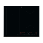 Pliidiplaat Electrolux, 4 x induktsioon, 60 cm, faasitud esiserv, must
