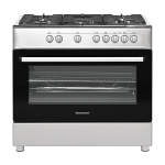 Ravanson KWGE-K90A Cheff (inox) gas and electric cooker