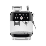 Espresso kohvimasin kohviveskiga Smeg, 50`ndate stiil, must