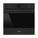 Mikro-kombiahi Smeg Classic, 68 l, aurupuhastus, matt must