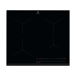 Pliidiplaat Electrolux, 4 x induktsioon, 60 cm, must, faasitud esiserv