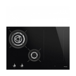 Pliidiplaat Smeg, Classic, 2 x gaas, 2 x induktsioon, flexi tsoon, 75 cm, must, l&otilde;igatud serv