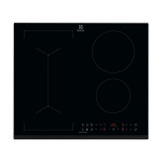 Pliidiplaat Electrolux, 4 x induktsioon, 60 cm, Hob2Hood faasitud esiserv, must