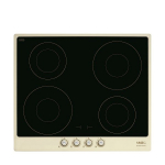 Pliidiplaat Smeg Cortina, 4 x induktsioon, 60 cm, kreem raam