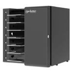 Manhattan Laptop Charging Cabinet Desktop via USB-C 16" 7-bay via USB-C 65W, Suitable for USB-C laptops (to 16"), iPads, MacBook