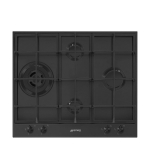 Pliidiplaat Smeg Classica, 4 x gaas, 60 cm, matt must