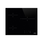 Pliidiplaat Smeg, 3 x Hilight, 60 cm, must, l&otilde;igatud serv