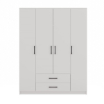 Topeshop ROMANA 160 BIEL KPLB bedroom wardrobe/closet 11 shelves 4 door(s) White