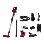 Bosch BBS711ANM stick vacuum/electric broom Bagless 0.3 L Black, Red, Stainless steel