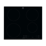 Pliidiplaat Electrolux, 4 x Induktsioon, 60 cm, Hob2Hood, must, faasitud esiserv