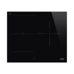 Pliidiplaat Smeg, 3 x induktsioon, multitsoon, 60 cm, Autovent, must