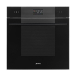 Mikro-kombiahi Smeg Linea, aurupuhastus, 68 l, must