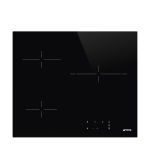Pliidiplaat Smeg, 3 x Hilight, 60 cm, must, l&otilde;igatud serv