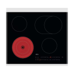 Pliidiplaat AEG, 4 x Hilight, 60 cm, must, faasitud serv