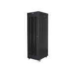 LANBERG FREESTANDING 19" RACK CABINET 42U 600 &times; 1000 BLACK PERFORATED DOORS LCD (FLAT PACK) V2