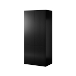 Wardrobe PAFOS 2D 90x55.5x198.5 Black matt