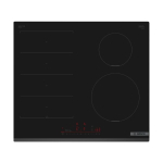 Pliidiplaat Bosch, 4 x induktsioon, 60 cm, faasitud serv, must