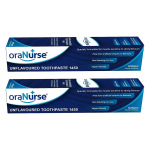 oraNurse maitseta hambapasta topeltpakk fluoriidiga 1450 ppm 50ml