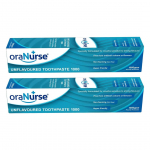 oraNurse maitseta hambapasta topeltpakk fluoriidiga 1000 ppm 50ml