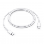 USB-kaabel USB-C otsik <-> USB-C otsik, 1m, 60W, valge, punutud kaabliga, Apple