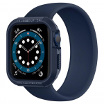 Kaitse&uuml;mbris Rugged Armor, Apple Watch Series 9 / 8 / 7 / SE (2024/2023/2022) / SE / 6 / 5 / 4 (45mm / 44mm), tumesinine, Spigen
