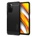 Kaitse&uuml;mbris Rugged Armor, Xiaomi Poco F3 / Mi 11i, must, Spigen