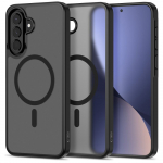 Kaitse&uuml;mbris Magmat MagSafe, Samsung Galaxy A37 5G / A56 5G / A36 5G, matt l&auml;bipaistev musta &auml;&auml;rega, Qi2/MagSafe &uuml;hilduv, Tech-Protect